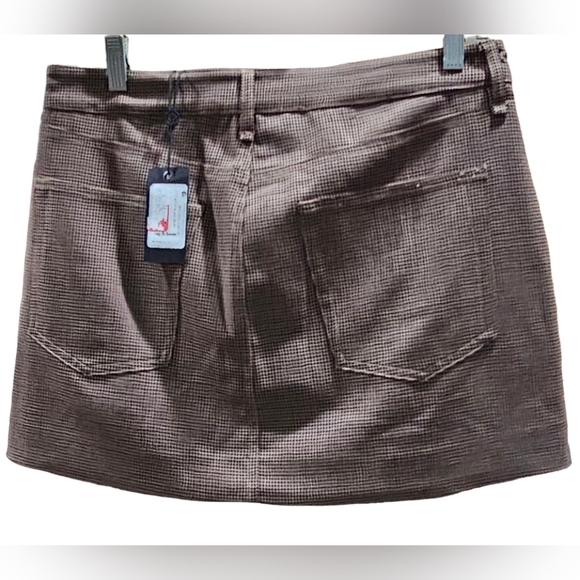 Rag & Bone Itty Bitty Plaid Skirt In Brown Check Size 6 NWT MSRP $375 - Picture 5 of 8
